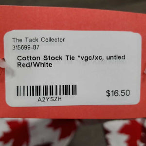 Cotton Stock Tie *vgc/xc, untied