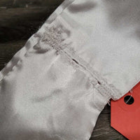 Satin Stock Tie *gc, edge frays/threads, snags, untied
