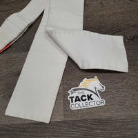 Heavy Cotton Stock Tie *gc/fair, older, stained, seam puckers, older, untied
