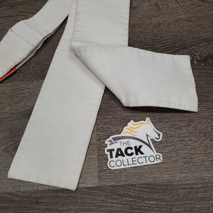 Heavy Cotton Stock Tie *gc/fair, older, stained, seam puckers, older, untied