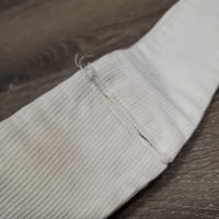 Heavy Cotton Stock Tie *gc/fair, older, stained, seam puckers, older, untied

