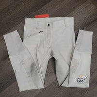 Hvy Cotton Full Seat Breeches *gc, stains, rubs, pills, snags

