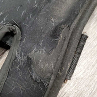 Front & Hind Closed Cross Country Boots, velcro *gc, rubs, clean, hairy, scrapes, frays, rough edges
