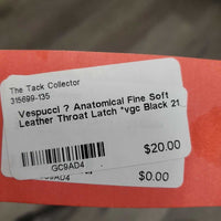 Anatomical Fine Soft Leather Throat Latch *vgc
