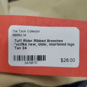 Ribbed Breeches *xc/like new, older, shortened legs