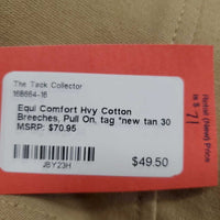 Hvy Cotton Breeches, Pull On, tag *new