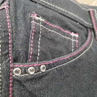 Euroseat Breeches *vgc, mnr faded, seam puckers, curled waistband, loose button thread
