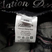 Euroseat Breeches *vgc, mnr faded, seam puckers, curled waistband, loose button thread
