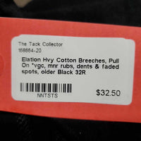 Hvy Cotton Breeches, Pull On *vgc, mnr rubs, dents & faded spots, older