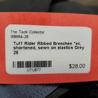 Ribbed Breeches, Pull On *xc, shortened, sewn on elastics
