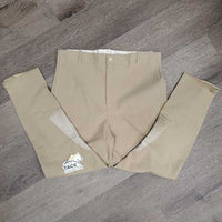 Hvy Breeches *vgc, older, inner rubs & pills, repair, stain, older, snags, loose seam stitches
