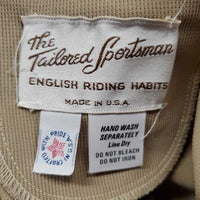 Hvy Breeches *vgc, older, inner rubs & pills, repair, stain, older, snags, loose seam stitches
