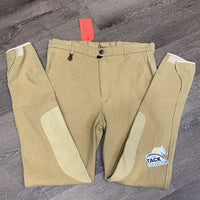 Hvy Cotton Breeches *vgc, mrn stains, older?
