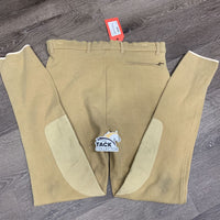 Hvy Cotton Breeches *vgc, mrn stains, older?
