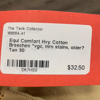 Hvy Cotton Breeches *vgc, mrn stains, older?
