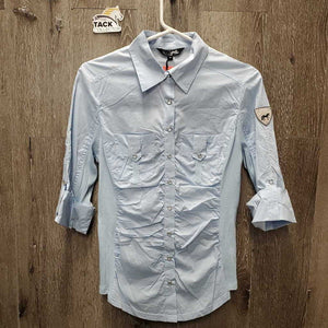 1/2 Sleeve Blouse, snaps, tags *new, older, v.crinkled