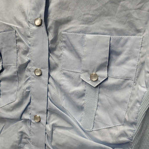 1/2 Sleeve Blouse, snaps, tags *new, older, v.crinkled