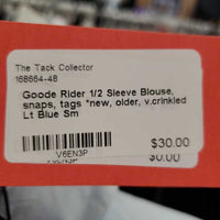 1/2 Sleeve Blouse, snaps, tags *new, older, v.crinkled
