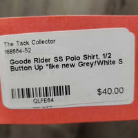 SS Polo Shirt, 1/2 Button Up *like new
