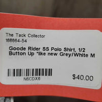 SS Polo Shirt, 1/2 Button Up *like new

