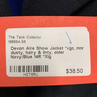 Show Jacket *vgc, mnr dusty, hairy & linty, older, MISSING Button
