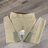 Euroseat Breeches *vgc, stretched/puckers, seam puckers, mnr faded, knees: rubs & pilled, older
