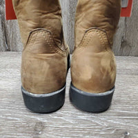 Round Toe Cowgirl Boots *vgc, mnr scuffs, scratches, hair in soles
