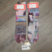 2 Short Nylon Riding Socks *vgc, clean, pills/rubs
