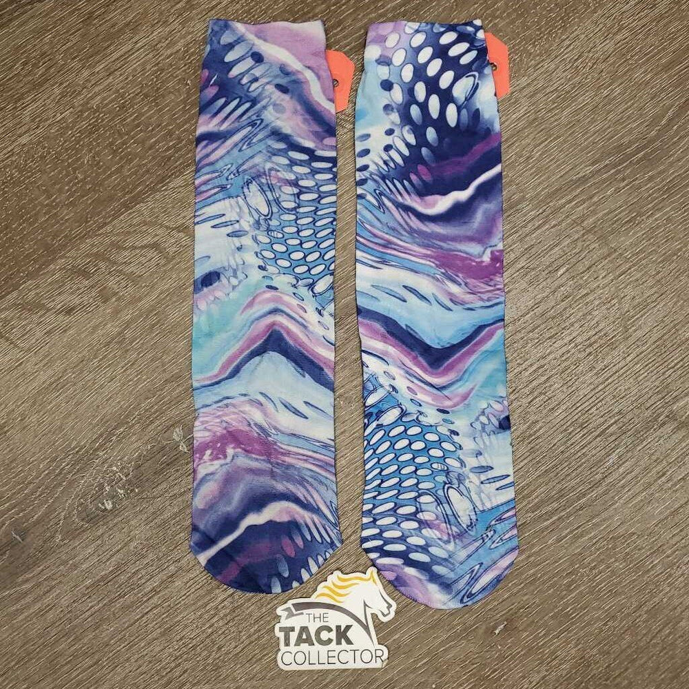 2 Short Nylon Riding Socks *vgc, rubs, pills