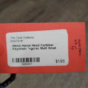Metal Horse Head Caribiner Keychain *vgc/xc