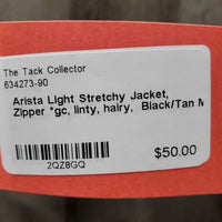 Light Stretchy Jacket, Zipper *gc, linty, hairy, older?

