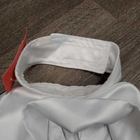 2 Piece Dressage Stock Tie, attached velcro collar *gc, frayed edges, crinkled, snags, runs
