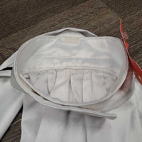 2 Piece Dressage Stock Tie, attached velcro collar *gc, frayed edges, crinkled, snags, runs
