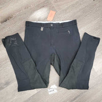 Full Seat Breeches *gc, older, faded, snags, pilly waist, mnr stains & puckers, linty & pilly edges
