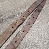 Pr Stirrup Leathers *gc, dents, scuffs, discolour, threads, rough, cuts
