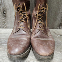 Field Boots, Pull on *gc/fair, dirty, broken laces, scratches, film, rubs, stiff
