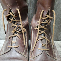 Field Boots, Pull on *gc/fair, dirty, broken laces, scratches, film, rubs, stiff

