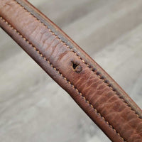 Soft Nylon Lined Stirrup Leathers *gc/fair, faded, rubs, stains, xholes, frayed thread holes, stiff, dry, creases
