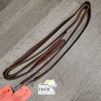 Soft Nylon Lined Stirrup Leathers *gc/fair, faded, rubs, stains, xholes, frayed thread holes, stiff, dry, creases
