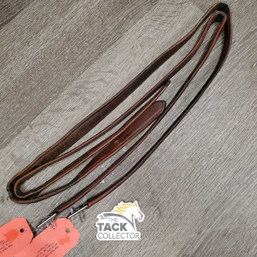 Soft Nylon Lined Stirrup Leathers *gc/fair, faded, rubs, stains, xholes, frayed thread holes, stiff, dry, creases
