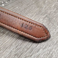 Soft Nylon Lined Stirrup Leathers *gc/fair, faded, rubs, stains, xholes, frayed thread holes, stiff, dry, creases
