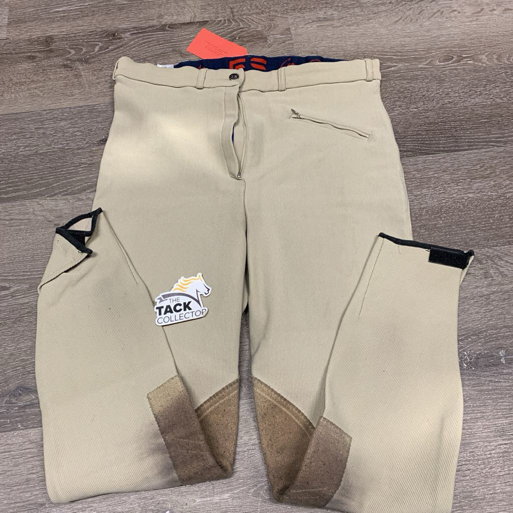 Ribbed Breeches *gc/fair, older, stained, discolored, pilly, snags, rubs