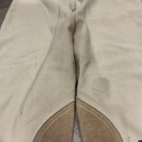 Ribbed Breeches *gc/fair, older, stained, discolored, pilly, snags, rubs
