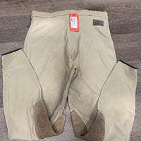 Ribbed Breeches *gc/fair, older, stained, discolored, pilly, snags, rubs
