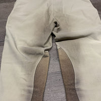 Ribbed Breeches *gc/fair, older, stained, discolored, pilly, snags, rubs
