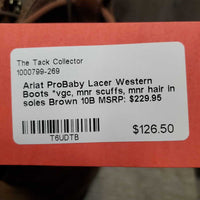 Lacer Western Boots *vgc, mnr scuffs, mnr hair in soles
