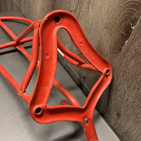 Wall Mount Saddle Rack, Bridle Hook *gc/fair, chipped, cracked, peeled, rust, dirty, faded
