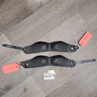 2 Neoprene Heel Boots, buckles *gc, dirt & residue, frayed strap edges
