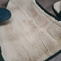 Tall Hind Shipping Boots, fleece lining *gc, older, clean, stains, shavings, dingy, clumpy, rubs, snags, hairy velcro
