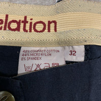 Full Seat Breeches *gc, snags, faded, runs, undone seam stitching, older, faded
